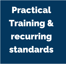 Practical  Training & recurring  standards